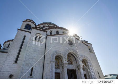 Orthodox Temple of St. Sava in Belgrade, Serbia 124309871