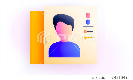 Digital user profile showing personal information and statistics 124310452