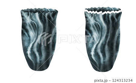 Planters, vases with natural striped stone textures of agate, malachite. Dark green flower pots for plants and bouquets. Watercolor template for interior, exterior, garden flowers, plants, trees Planters, vases with natural striped stone textures of agate, malachite. Dark green flower pots for plants and bouquets. Watercolor template for interior, exterior, garden flowers, plants, trees 124313234
