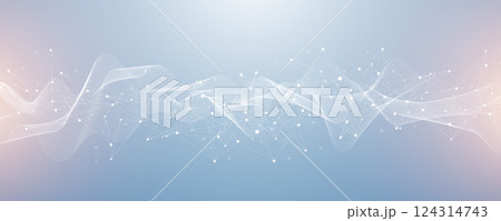 Global network connection banner design template idea. Header social network communication in the global business concept. Internet technology. Big data visualization. Vector illustration 124314743