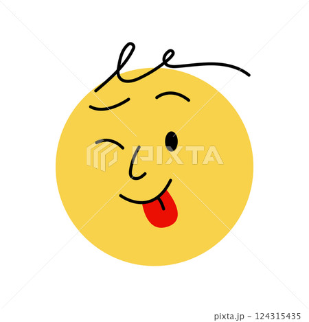 Winking Yellow Smiley 124315435