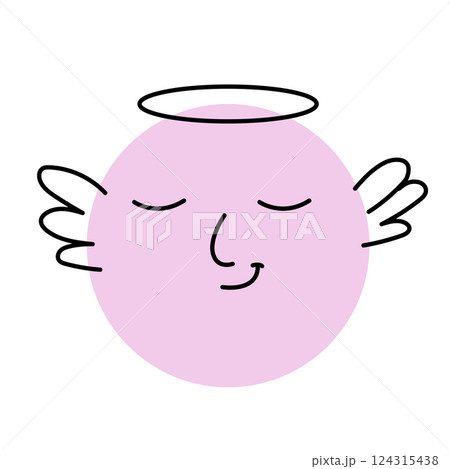 Angelic Emoji with Halo Angelic Emoji with Halo 124315438