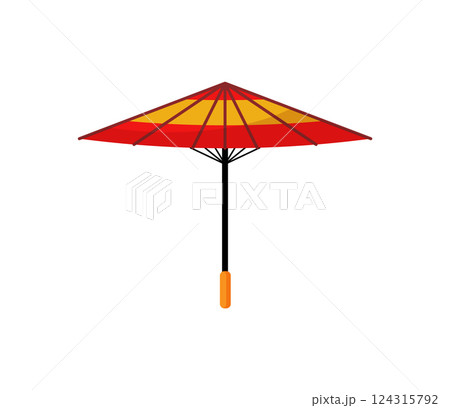 Japanese Umbrella Icon 124315792