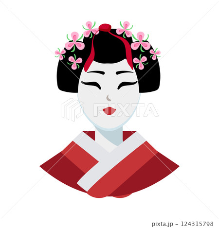 Geisha Portrait 124315798