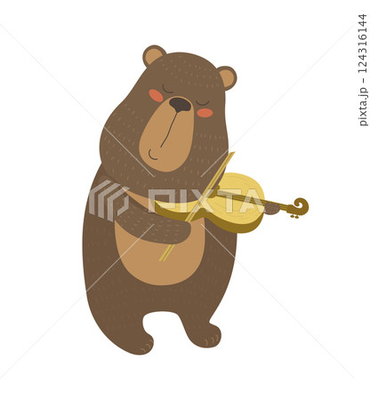 Bear Playing Violin 124316144