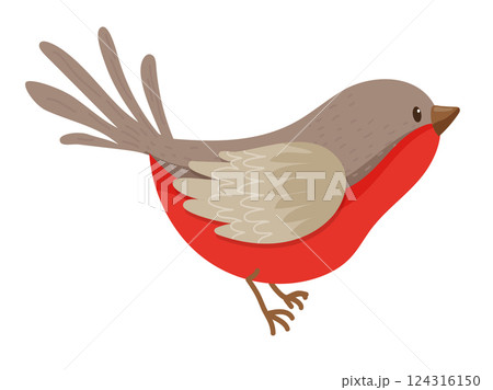 Christmas Bird Flying 124316150