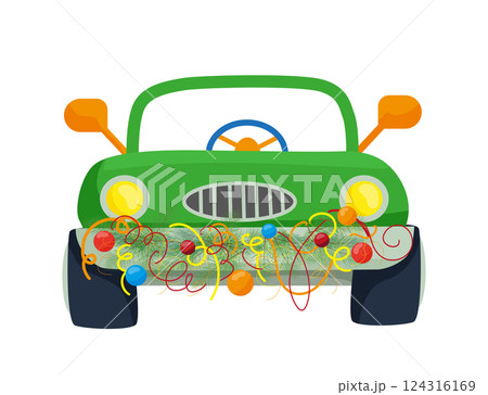 Christmas Car Decoration 124316169