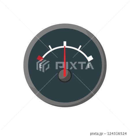 Fuel Gauge Vector 124316524