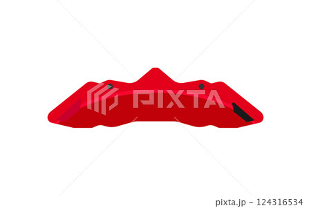 Red Brake Caliper Red Brake Caliper 124316534