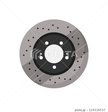 Black Center Brake Rotor 124316537