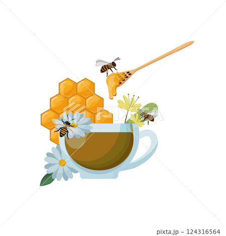 Honey and Bees Composition Honey and Bees Composition 124316564