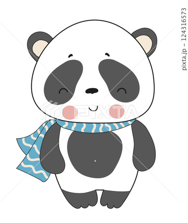 Panda with Scarf 124316573