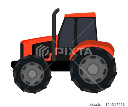 Red Farm Tractor 124317038