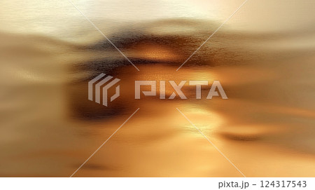 光沢のある金属質なゴールドテクスチャ背景高級感背景 124317543