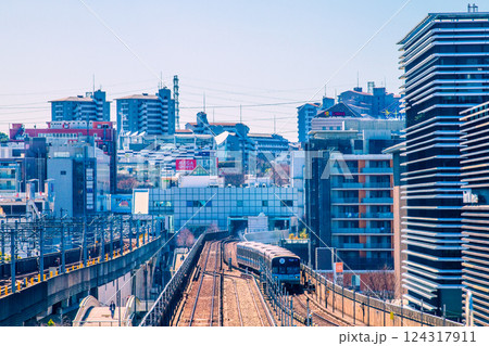 日本の横浜都市景観 センター北側から、地下鉄 「センター南駅」などを望む=令和7年3月20日 日本の横浜都市景観 センター北側から、地下鉄 「センター南駅」などを望む=令和7年3月20日 124317911