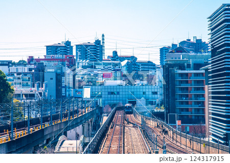 日本の横浜都市景観 センター北側から、地下鉄 「センター南駅」などを望む=令和7年3月20日 日本の横浜都市景観 センター北側から、地下鉄 「センター南駅」などを望む=令和7年3月20日 124317915