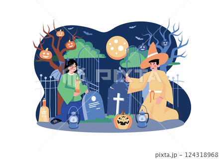 Womans Day Illustration concept. Flat illustration isolated on white background 124318968