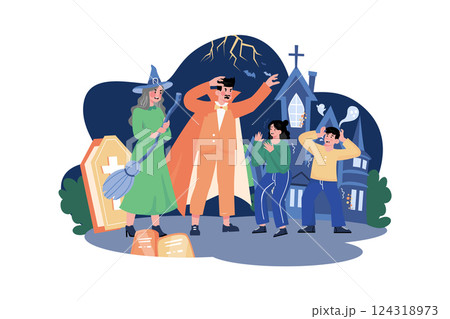 Womans Day Illustration concept. Flat illustration isolated on white background 124318973