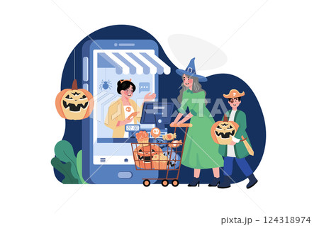 Womans Day Illustration concept. Flat illustration isolated on white background 124318974