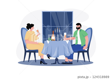 Womans Day Illustration concept. Flat illustration isolated on white background Womans Day Illustration concept. Flat illustration isolated on white background 124318989