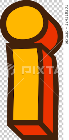 English alphabet small letter i 124319201