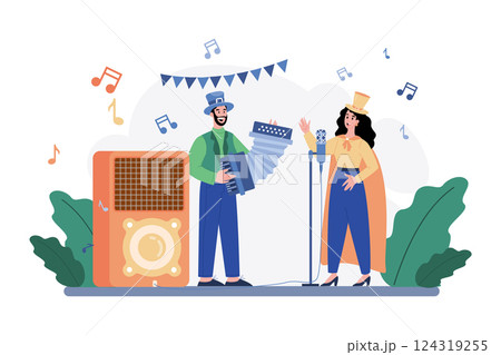 Valentines Day Illustration concept.  124319255