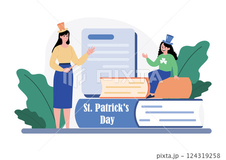 Valentines Day Illustration concept.  124319258
