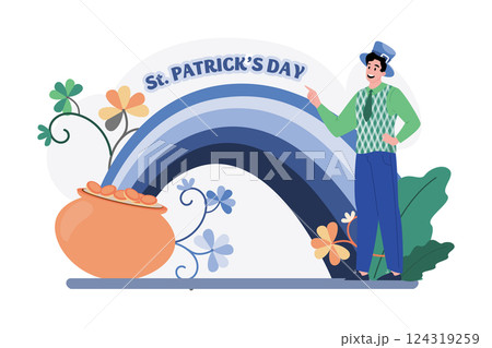Valentines Day Illustration concept. Valentines Day Illustration concept. 124319259