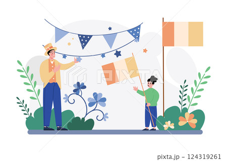 Valentines Day Illustration concept.  124319261