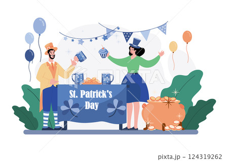 Valentines Day Illustration concept.  124319262