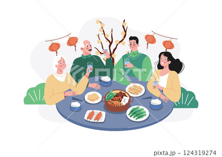 Valentines Day Illustration concept.  124319274