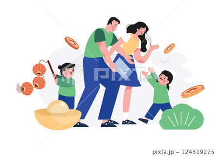 Valentines Day Illustration concept.  124319275