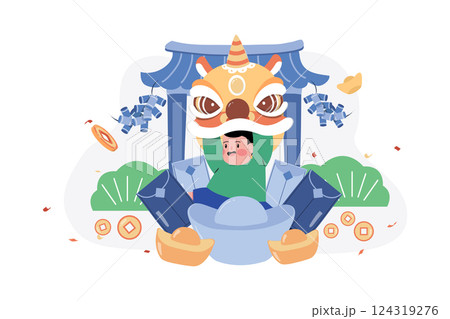 Valentines Day Illustration concept.  124319276