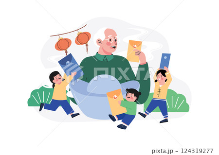 Valentines Day Illustration concept. Valentines Day Illustration concept. 124319277