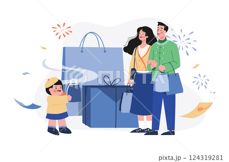 Valentines Day Illustration concept.  124319281