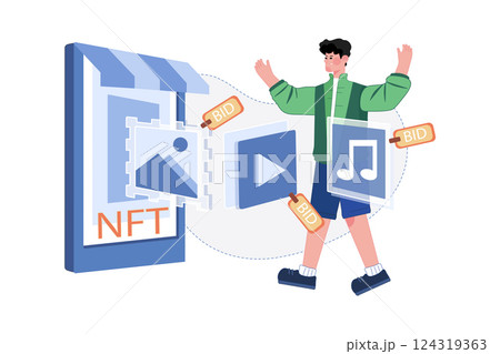 Sell Anything Digital In The NFT Auction Sell Anything Digital In The NFT Auction 124319363