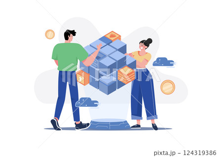 People Developing A Blockchain Network People Developing A Blockchain Network 124319386