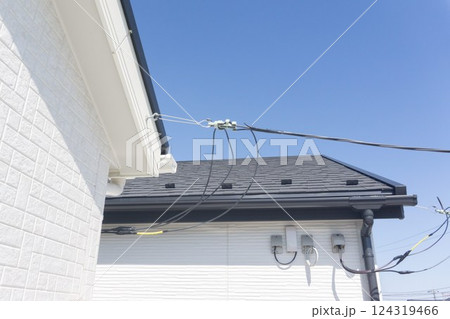 電気の引き込み　住宅 引き込み線 124319466