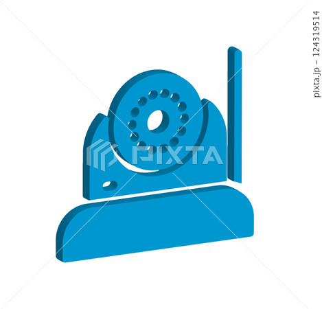 CCTV icon design template 124319514