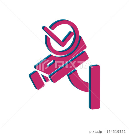 CCTV icon design template 124319521
