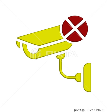 CCTV icon design template CCTV icon design template 124319696