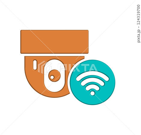 CCTV icon design template CCTV icon design template 124319700
