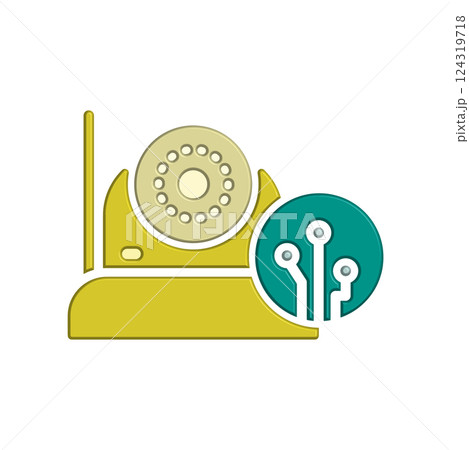 CCTV icon design template 124319718