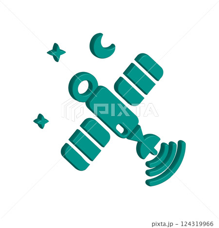 Satellite icon design template 124319966