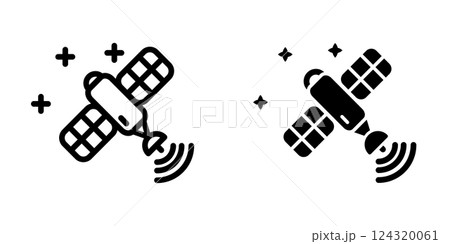 Satellite icon design template 124320061