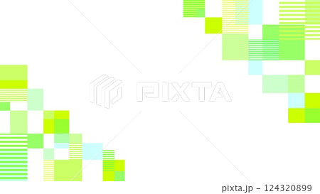 幾何学模様 フレーム 白背景 ボーダー 四角形 パステルカラー 幾何学模様 フレーム 白背景 ボーダー 四角形 パステルカラー 124320899