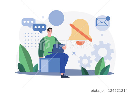 Empty States Illustration concept on white background 124321214