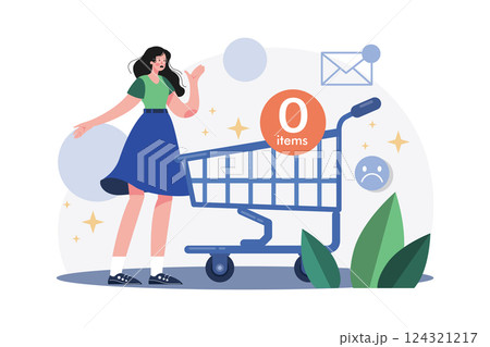 Empty States Illustration concept on white background 124321217