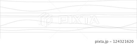 Abstract black line patterns on white background: linear art and geometric design 124321620