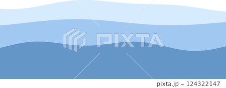 Minimalist blue waves abstract design with layered curved lines Minimalist blue waves abstract design with layered curved lines 124322147